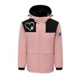 thumbnail image 1 of RXIRUCGD USB Intelligent Constant Temperature Heated Windproof Plus Size Coat For Men And Women Winter 4 Heated Jacket Coat( Pink, Size:2XL ), 1 of 3