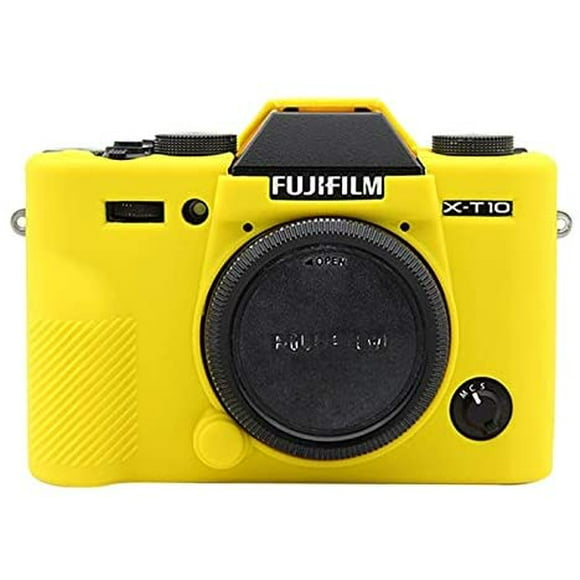 AMZER Numérique SLR Caméra Antichoc, Antidérapant, Résistant à la Saleté Étui de Protection en Silicone Souple pour Fujifilm, Jaune