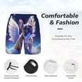 thumbnail image 3 of Balery Night Sky Winged French Bulldog Bañador para hombre, shorts de playa de secado rápido con entrepierna y forro de compresión-3X-Large, 3 of 6