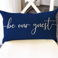 thumbnail image 2 of Farmhouse Throw Pillow Cover 12x20 Inch Be Our Guest Pillow Cover Beige Cozy Relax Decorations Lumbar Decorative Pillow Case for Home Guest Room Bedroom Essentials Couch Sofa Bed Decor, 2 of 6