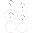thumbnail image 1 of BESTYASH 4Pcs Scarf Ring Hanger for Retail Store Display in White 1.0in Thick, 1 of 8
