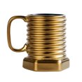 thumbnail image 1 of Tazas de café de cerámica, taza de regalo de porcelana, taza para beber leche, agua, desayuno, para el hogar, la oficina, taza de Navidad para hombres y mujeres, forma de tornillo, 1 of 5