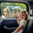 thumbnail image 3 of KUIFORTI Car Window Shades for Baby - 2 Pack Funny Dogs Sun Shade Blocker, Breathable Car Rear Side Window Shade Sunshade for SUV, UV Protection for Kids Family Pet, 3 of 8