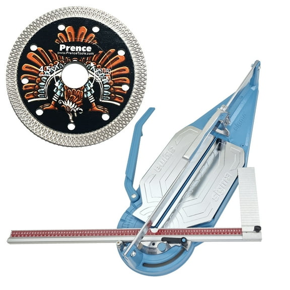 Sigma 4CU - 33 Inch Pull Tile Cutter - UP Series 4 Prence 4.5" Diamond Mesh Blade