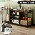 thumbnail image 4 of Topcobe TV Stand for 55 Inch TVs Industrial Entertainment Center, Modern Furniture for Indoor, Living Room-Rustic Brown, 4 of 9