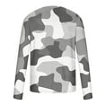 thumbnail image 3 of Dagegui Camouflage Shirts for Men Long Sleeve Crewneck Pullover T-Shirts Lightweight Outdoor Athletic Shirt Fall Winter Thermal Tees Tops Gray XL, 3 of 5