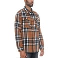 thumbnail image 2 of Woodridge Flannel Co Mens Flannel Shirts Shackets Casual Button Down Long Sleeve Jackets with Pocket, 2 of 5