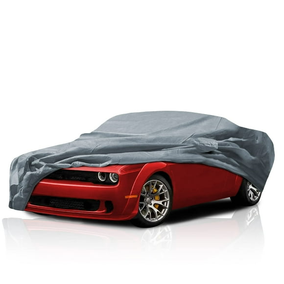 5 Layer Breathable Waterproof Custom fit Cover for Dodge Challenger 2016-2023 w/Mirror Pockets All Weather Protection Durable Dustproof Full Coverage