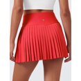 thumbnail image 2 of Falda CRZ YOGA Deportiva Plisada de Cintura Alta Roja XXS, 2 of 5