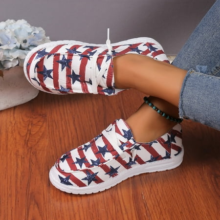 Women s Lightweight Boat Shoes  Casual Loafers  Slip On Deck Shoes  Breathable Canvas Sneakers