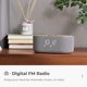 thumbnail image 5 of Despertador con Radio FM y Altavoz Bluetooth 10W, Carga Inalámbrica Rápida para iPhone/Samsung, Luz Nocturna de 7 Colores y Brillo Ajustable, Diseño Moderno en Tela y Madera, 5 of 5