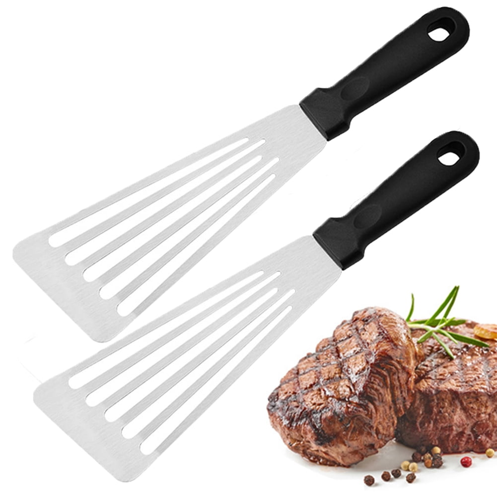 Dengjunhu 2Pcs Fish Spatula, Upgrade Metal Spatula, Big Size Spatula