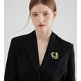 thumbnail image 2 of Vintage Geometric Brooch Pin for Women Men Gold Silver Plated Hollow Lapel Pin Minimalist Statement Jewelry for Suit Costume Party Chest Accessories Simple Metal Unique Corsage, 2 of 6