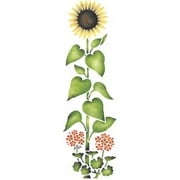 Tall Sunflower Wall Stencil SKU #984 by Designer Stencils
