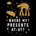thumbnail image 2 of Men's Mad Engine  Black Star Wars Gingerbread Cookie AT-AT Graphic T-Shirt, 2 of 5