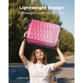 thumbnail image 4 of 3 Piece Luggage Sets 20"/24"/28" ABS+PC Lightweight Hardshell Suitcase with Spinner Wheels and TSA Lock,Pink, 4 of 11