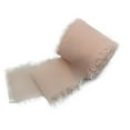 thumbnail image 3 of Dserhfy Frayed Edged Wrinkle Chiffon Silk Ribbon Wedding Flower Bouquet Wrap Decor Prop, 3 of 7