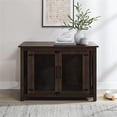 thumbnail image 4 of Pemberly Row Transitional Wood Credenza Dog Crate in Dark Brown, 4 of 12