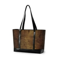 FORMRS Laptop Tote Bag for Women with 15.6" Computer Compartments Handbag, Wood Grain