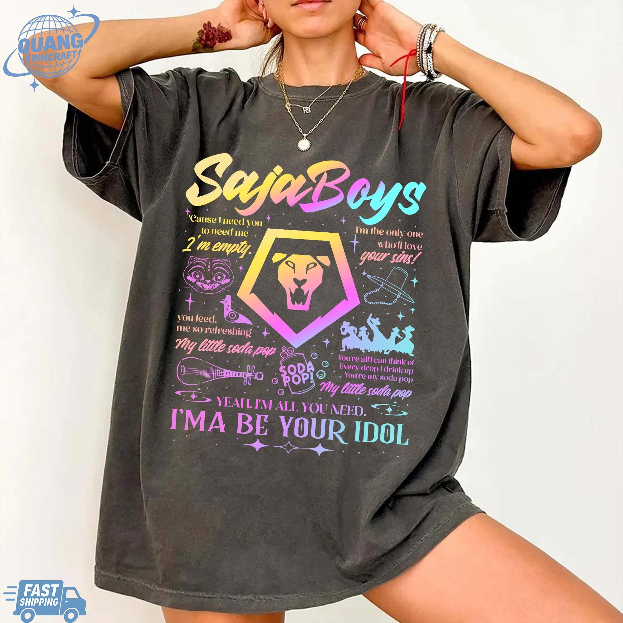 Kpop Saja Boys Shirt, Kpop Demon Hunters T-shirt, Demon Hunters Merch ...