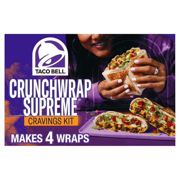 Taco Bell Crunchwrap Supreme Cravings Kit, 642 g Box, TB CRUNCHWRAP SUPREM
