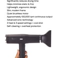 thumbnail image 3 of L'ange Hair Le Styliste Luxury Hair Dryer | Silent Brushless 1875W | 4X Faster Drying & 3 Settings, 3 of 7