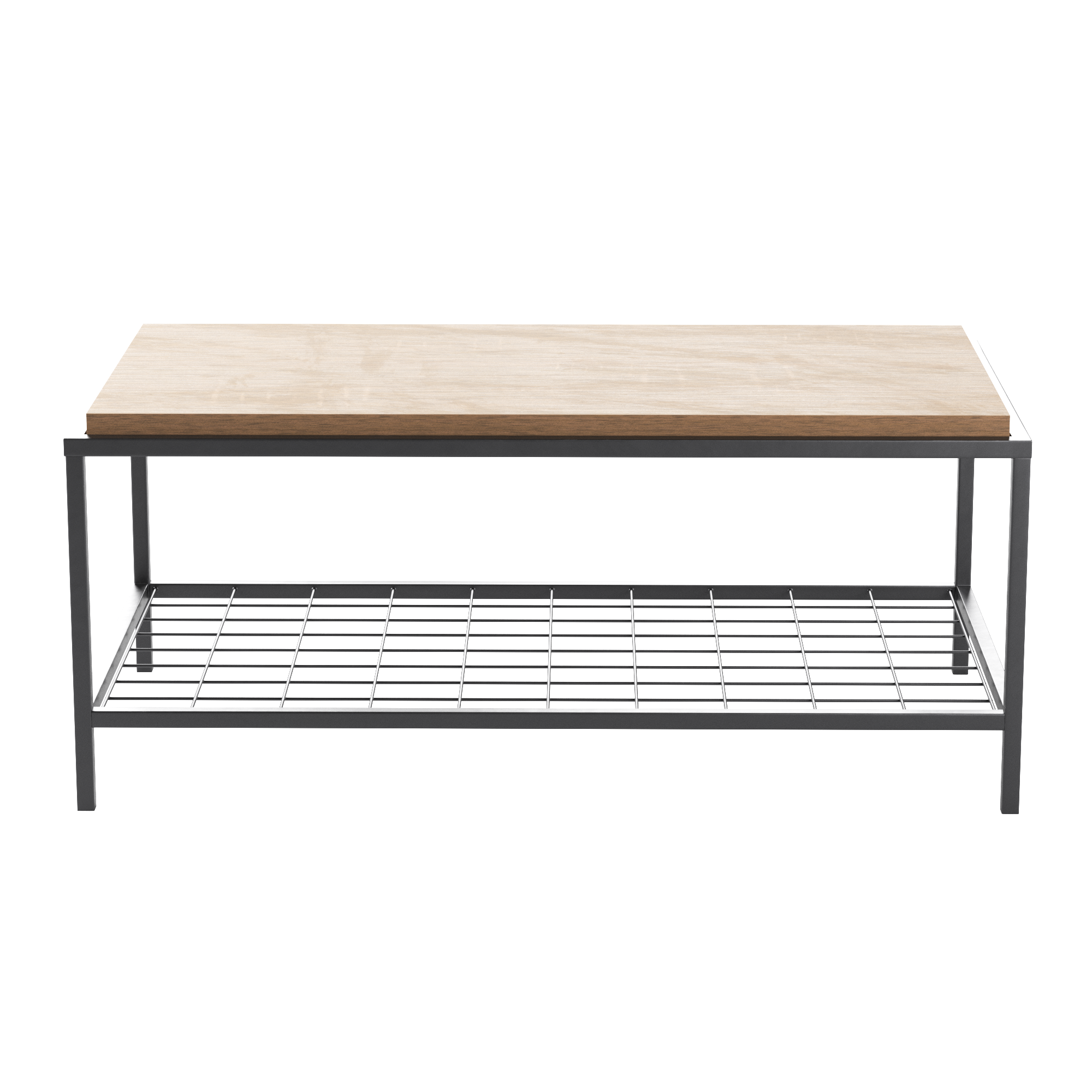 Mayview Collis Industrial Rectangle Wood and Metal Coffee Table, Oak - image 11 of 11