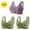 3PCS#2Green/Purple, variant on GERsome 3Pcs Assorted Color Everyday Bra Women's Plus Size Convenient Front Closure No Underwire Full Coverage Bras Comfort Wide Strap Sleep Bra for Women 3PCS#2Wine/Hot Pink XXXL