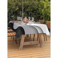 thumbnail image 3 of Outdoor Table Cloth with Umbrella Hole and Zipper, Red Black Ombre Waterproof Rectangle Tablecloth 60"x102", Modern Abstract Moire Art Geometric Washable Table Cover for Outside Party Patio Picnic, 3 of 8
