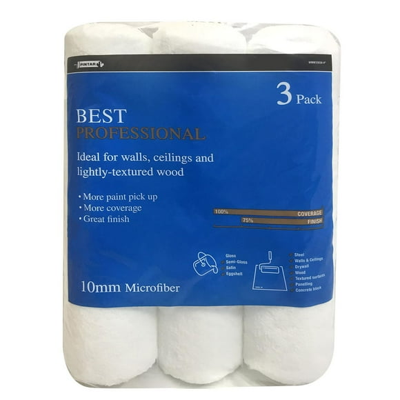 Rouleaux en microfibre Best de Pintar de 10 mm Paq. de 3