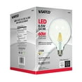 thumbnail image 6 of Satco S9566 - 6.5 watt G40 LED; Clear; Medium base; 2700K; 810 lumens; 120 volts, 6 of 6