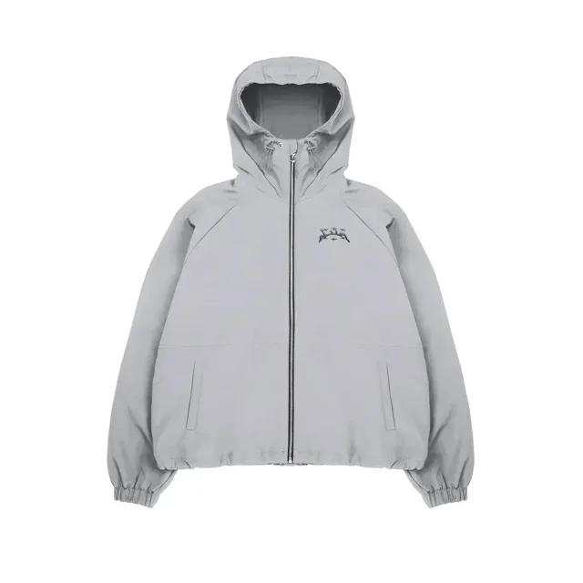 Sudadera con capucha de cuello alto a prueba de viento de moda urbana para hombres Y2k Goth Hip Hop Harajuku Retro con estampado de letras sudadera de gran tamaño para mujeres