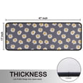 thumbnail image 5 of Kitchen Rugs Sets Of 2,Gray Daisy Flower Pattern Anti Fatigue Kitchen Mat Rugs Non Slip Washable,Decorative Kitchen Floor Mats for Kitchen,Sink,Laundry,17"x47"+17"x47", 5 of 5
