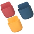 thumbnail image 3 of 3pcs Wall-mounted Storage Box Multifunctional Cell Phone Charging Rack Hanging Storage Container (Yellow + Red + Blue), 3 of 7