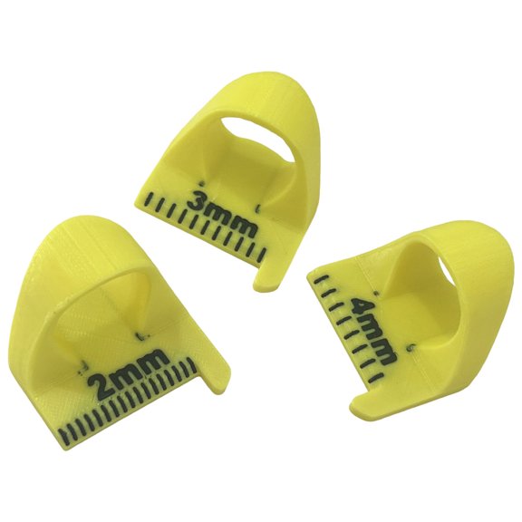 3Pcs Patchwork Sewing Aid Finger Quilting Ruler Patchwork Stitching Measuring Tool Sewing Auxiliary Tool 2MM 3MM 4MM