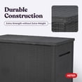 thumbnail image 5 of Keter Java 230 Gallon XL Durable Resin Outdoor Deck Box Storage Organization, Grey, 5 of 17