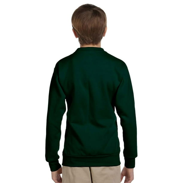 Hanes ComfortBlend EcoSmart Boy`s Crewneck Sweatshirt, XS, Light