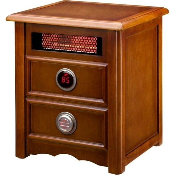Dr. Infrared Heater DR-999 Portable Infrared Space Heater with Nightstand Design, Furniture-Grade Cabinet, 1500W