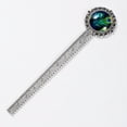 thumbnail image 2 of Peacock feathers Book Mark - Vintage Silver Lace-Edged Bookmark: a Must-Have Accessory for Book Lovers and Readers, 2 of 5