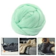 thumbnail image 5 of Chunky Wool Yarn DIY Chunky Roving Yarn for Rug Making Knitted Blanket Scarf light green, 5 of 8