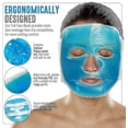 thumbnail image 2 of Mascarillas faciales de gel refrescante: paquete de compresas frías y calientes reutilizables para la relajación del alivio del estrés de la migraña, 2 of 5