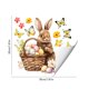thumbnail image 3 of Decoraciones de Pascua, pegatinas para ventanas con diseño de conejito, huevo y mariposa, imanes para refrigerador, adhesivos estáticos para decorar salas de estar y dormitorios., 3 of 6