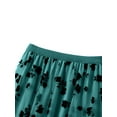 thumbnail image 5 of Liacowi Women’s Tulle Long Skirt Vintage High Waist Floral Print Midi A-line Skirt, 5 of 8
