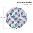 thumbnail image 2 of Yiaed Palm Leaves Print Leather Coasters for Drinks - Cup Coasters Coffee Table Kitchen Table Bar, Home & Office Gifts Handmade Drink Coasters-Octagon, 2 of 6