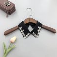 thumbnail image 4 of Cuello Falso Negro Elegante y Desmontable con Piedras de Cristal para Blusas de Mujeres, 4 of 5