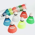 thumbnail image 2 of Badminton Birdies For Workout Fitness, Natural Cork Base Shuttlecocks Ensuring Stability In Every Stroke, Stiff Construction For Enhanced Durability And Control, Suited For Both, 2 of 5