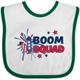 thumbnail image 3 of Inktastic 4th of July Boom Squad Blue and Red Fireworks Boys or Girls Baby Bib, 3 of 4