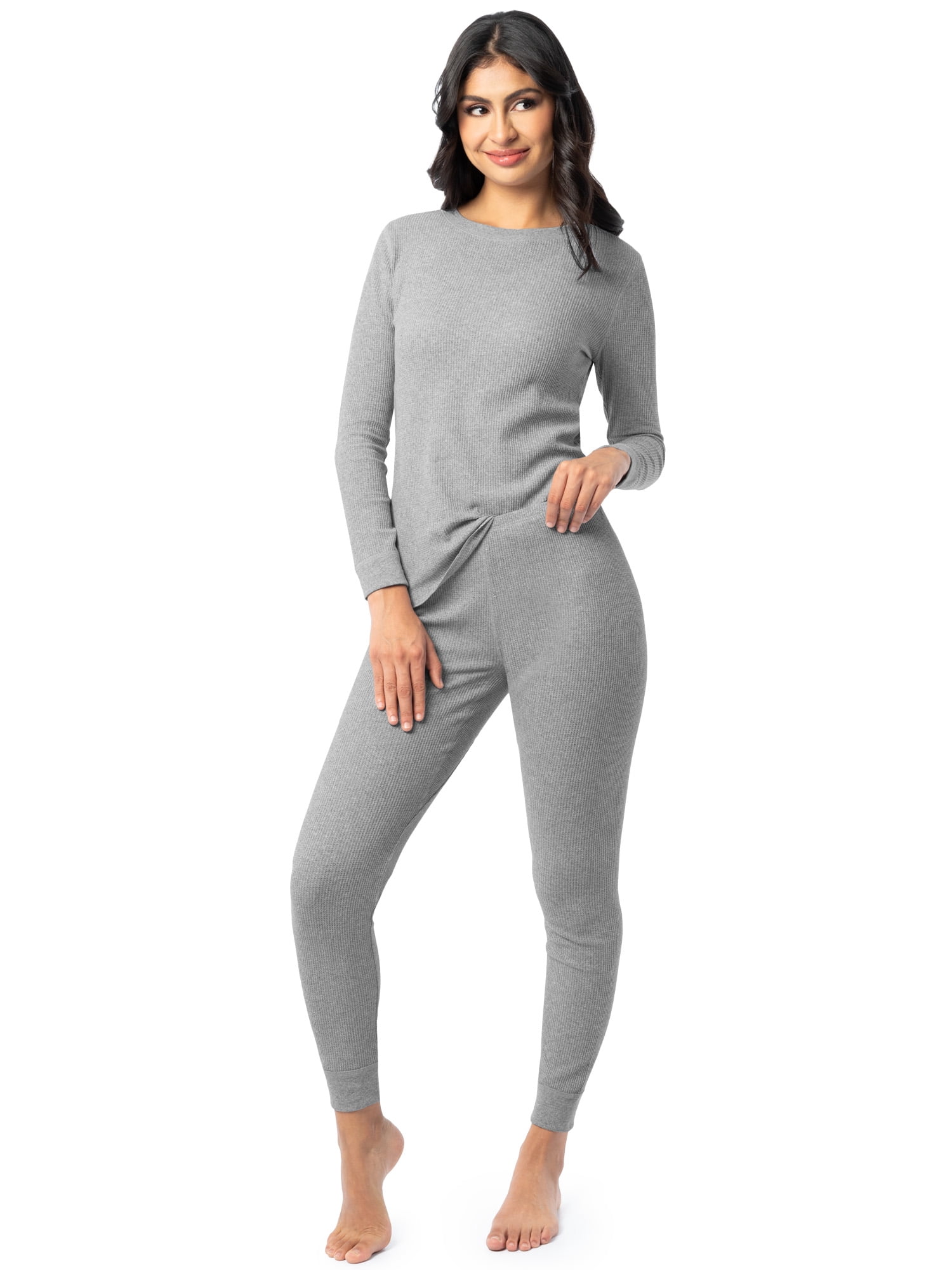 Fruit of the Loom Women's Recycled Waffle Thermal Bottom 2PK, Sizes XS-4XL