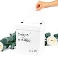 thumbnail image 4 of Koyal Wholesale Sturdy White Wedding Day Card Box Modern Minimal Cards and Wishes Wedding Card Box The Mr. and Mrs., 4 of 5