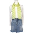 thumbnail image 2 of INSPIRAR CHIC Mujeres 1950s Retro Lunares Chiffon Bufanda, Ligera Suave Sheer Largo Cabeza Envolver Chal Bufandas para Todas las Temporadas 63.0"x19.7" Verde Amarillo, 2 of 6